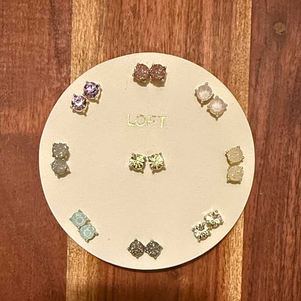 LOFT Assorted Pastel and Metallic Stud Earring Set